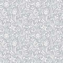 Poster -  pattern with abstract flowers