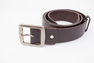 Leather belt for men