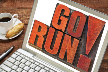 Wall Mural - go run motivation concept