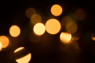 defocused xmas lights