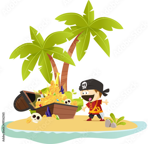 Pirate et découverte de trésor