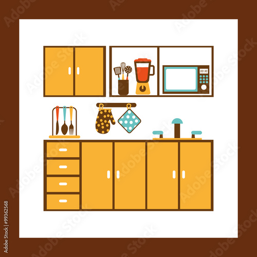 kitchen concept  design Canvas Print