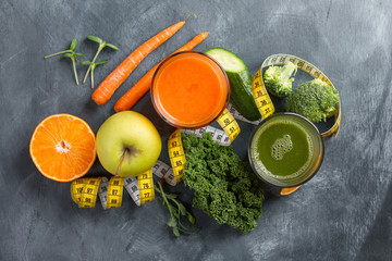 Canvas Print - Fresh fruit and vegetable juice