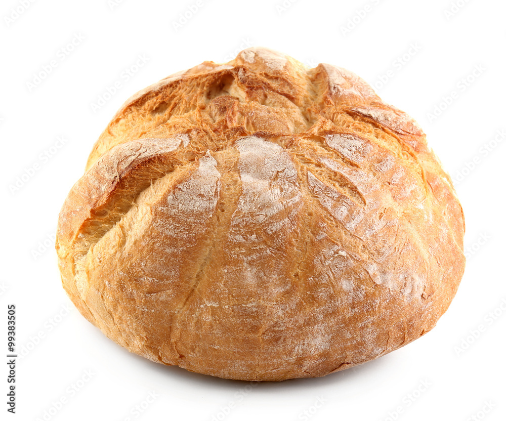 Bread isolated on white
