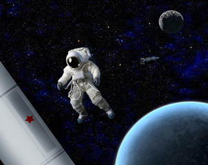 Wall Mural - astronaut in space