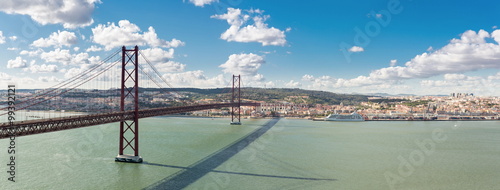 Obraz w ramie Panorama Lisbon Bridge