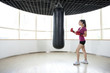 Young Woman Boxing