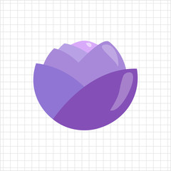 Wall Mural - Red cabbage head icon