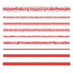 Poster - Design elements - pixel text divider line set