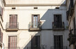 Ein Balkon in Barcelona - einer Hafenstadt am Mittelmeer - eine Detailaufnahme