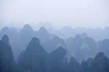 A View Of The Guilin Hills