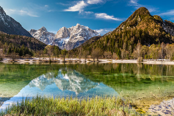 Wall Mural - Jasna Lake,Mountain Range-Kranjska Gora,Slovenia