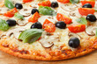 © bravissimos - Pizza with mushrooms and vegetables