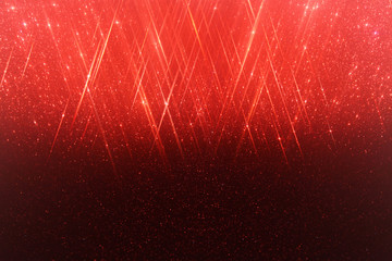 glitter vintage lights background. light silver, and red. defocused.
