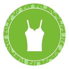 Sticker - Bustier dans un panneau vert