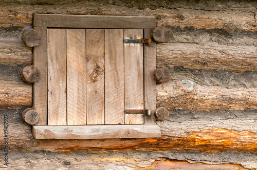 Window In A Log Cabin In Historical Park In Cleveland Ohio Buy