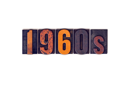 1960s Concept Isolated Letterpress Type