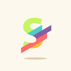 Letter S logo icon design template elements