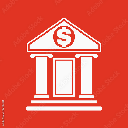 The Bank Icon Banking And Finance Symbol Flat Buy This Stock Vector And Explore Similar Vectors At Adobe Stock Adobe Stock