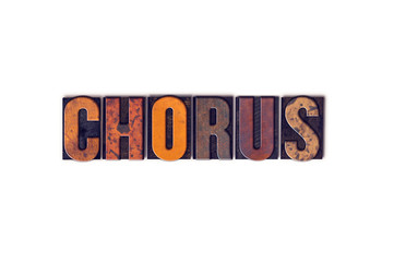 Sticker - Chorus Concept Isolated Letterpress Type