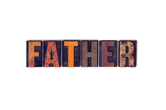 Father Concept Isolated Letterpress Type