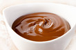 Bowl of chocolate cream.