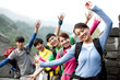 © Blue Jean Images - Young people go hiking on the Great Wall