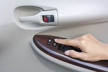 Press button inside door car