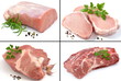 zestaw różnych mięs