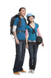 © Blue Jean Images - Portrait of young couple travelling