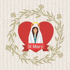 Wall Mural - st mary the virgin design 