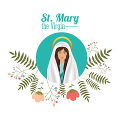 Wall Mural - st mary the virgin design 