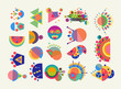 © Cienpies Design - Set geometry element symbol abstract colorful