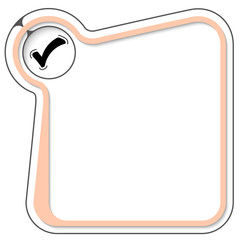 Leinwandbilder - Color frame for your text and check box