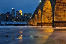 Stone Arch Bridge In Minneapolis