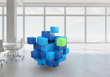 Cube In Modern Office