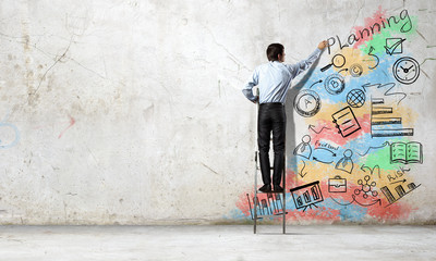 Wall Mural - His bright strategy plan 