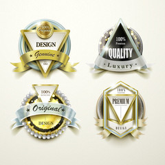 Wall Mural - sumptuous gold and jewelry labels design