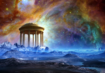 Wall Mural - alien planet - fantasy landscape