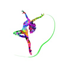 Abstract Dancer Silhouette