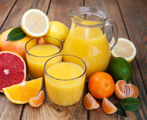 Wall Mural - Fresh citrus juice