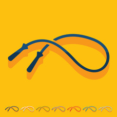 Sticker - Flat design: jump rope