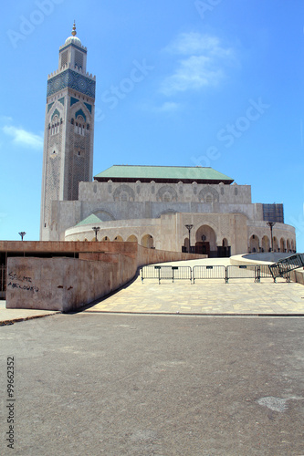 Poster Mosque Hassan ll. in Casablanca, Morocco