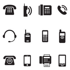 communication, call, phone vintage, retro telephone vector illus