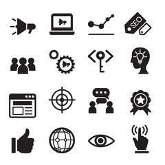 Internet marketing icon set