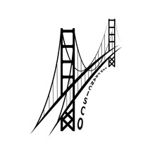 Skyline Of San Francisco Vector Design Template