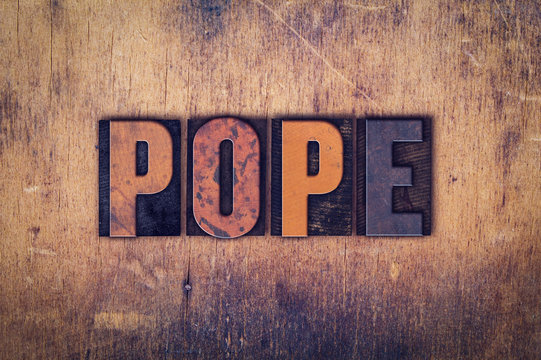 Pope Concept Wooden Letterpress Type