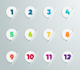 Poster - Infographic 3D Numbered Step Bubbles 4