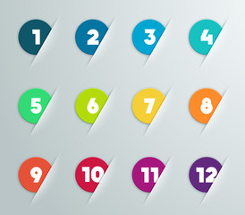 Poster - Infographic 3D Numbered Step Bubbles 5