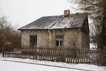 Wall Mural - An old ruined house